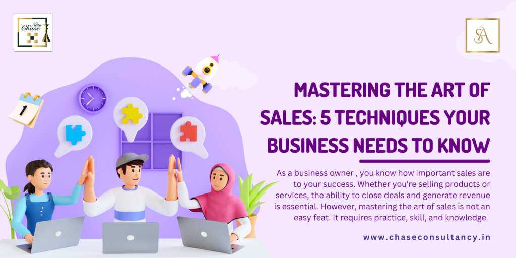 Sales Techniques for business